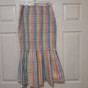 J Crew smocked skirt